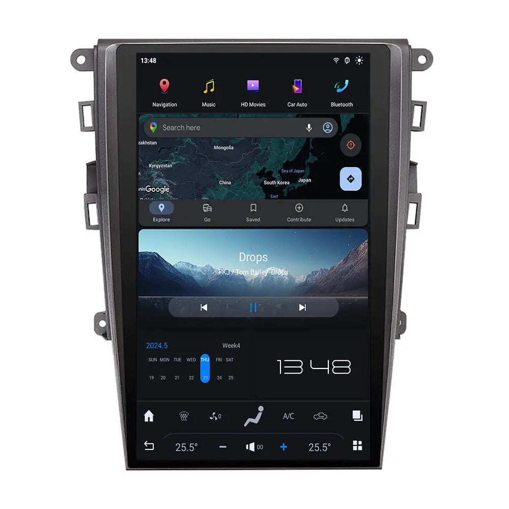 13.6" Tesla-Style Android Screen for Ford Mondeo / Fusion (2013–2020) | Qualcomm Snapdragon | CarPlay & Android Auto Carputech