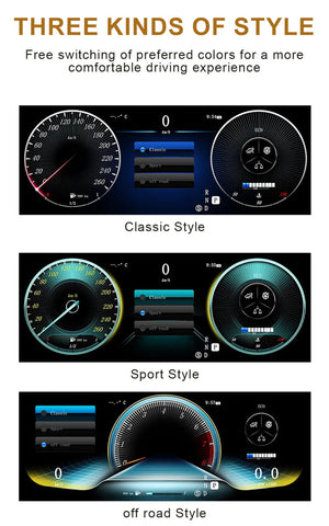 For Mercedes Benz E class W212 NTG 4.5 4.0 2010-2015 12.3" LCD Digital Dashboard Cluster Car Panel Speedometer Virtual Cockpit Carputech