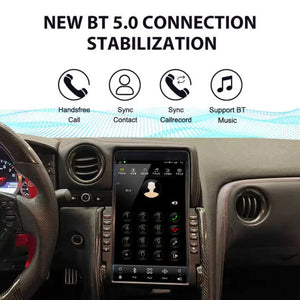 14.4" Qualcomm For Nissan GTR 2008-2020 Car Radio Stereo Carplay Upgrade Tesla Style Screen Android Auto GPS Navigation Multimedia Player Carputech