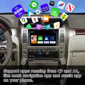 Wireless Carplay & Android Auto Interface Box for Lexus GX400 GX460 2010-2021 with Phone Mirror Link Carplay Upgrade Module Carputech