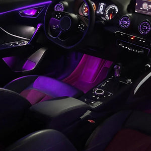 Upgrade 256 Colors Symphony or RGB Led Car Interior Ambient Lighting Decoration for Audi Q2 2019-2024 Atmosphere Strip Accessories Carputech