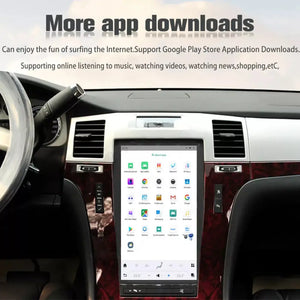 13.6" Qualcomm For Cadillac Escalade 2006-2015 Car Radio Stereo Carplay Upgrade Tesla Style Screen Android Auto GPS Navigation Multimedia Player Carputech