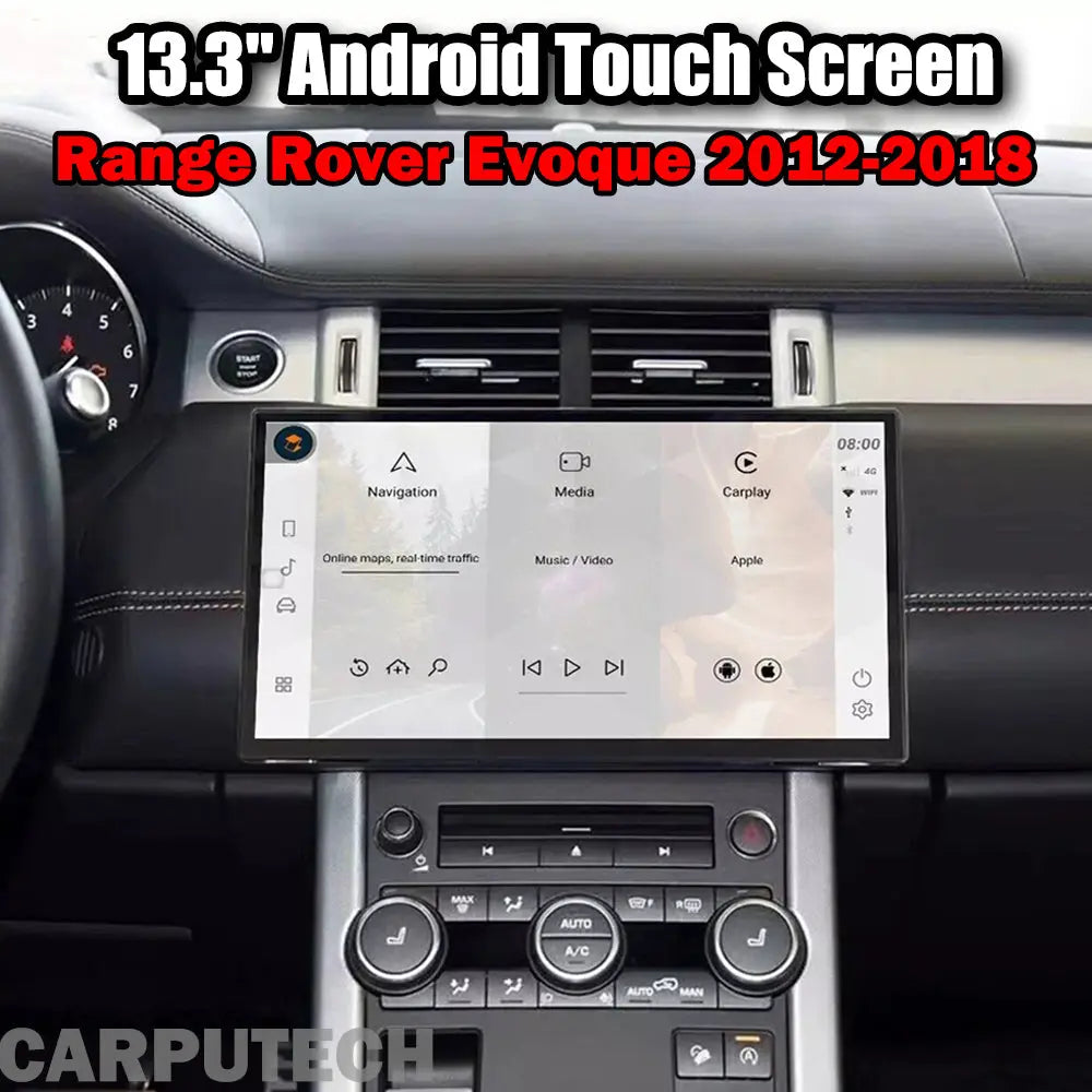 13.3" For Land Rover Range Rover Evoque 2012-2018 Android Navigation Screen Car Radio Multimedia Player Carputech