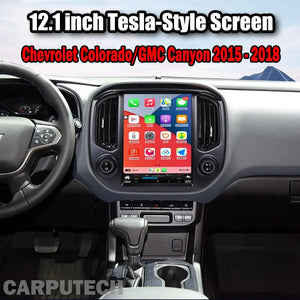 12.1" For Chevrolet Colorado / GMC Canyon 2015 - 2018 Car Radio Headunit Stereo Carplay Upgrade Tesla Style Screen Android Auto GPS Navigation Multimedia Player Carputech