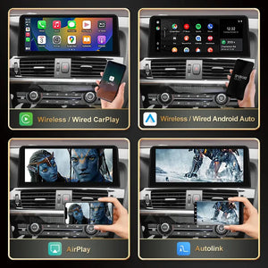 10.25" 12.3'' Wireless Carplay Multimedia Display Touch Screen Android auto Head Unit For BMW X3 F25 X4 F26 2011-2016 CIC NBT Linux system Carputech