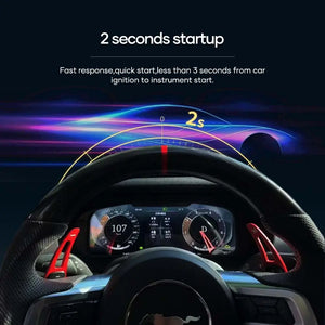 12.3" LCD Digital Dashboard Cluster For Ford Mustang 2012-2023 Car Panel Speedometer Virtual Cockpit Carputech