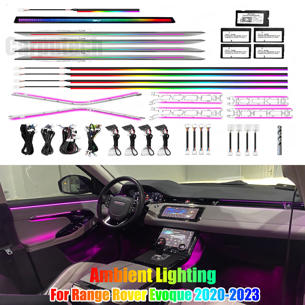 Dynamic Ambient Light for Range Rover Evoque 2020-2023 Interior LED Lighting Upgrade Accessories Carputech