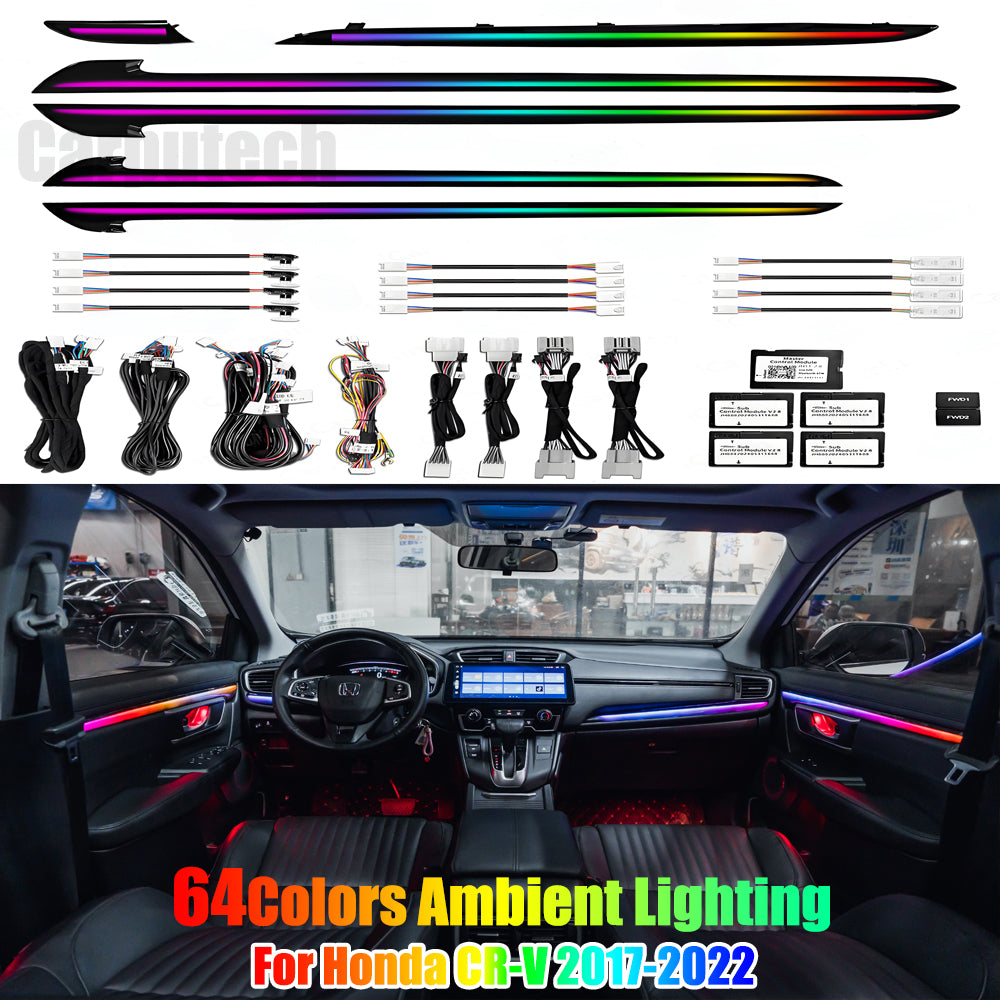 Dynamic Ambient Lighting for Honda CR-V 2017-2022 5th Gen Interior Lighting Upgrade Accessories