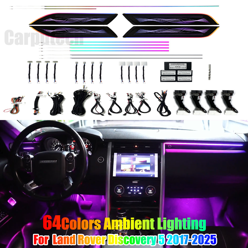 Upgrade Symphony LED Car Interior Ambient Lighting for Land Rover Discovery 5 2017-2025 Decoration Accessories