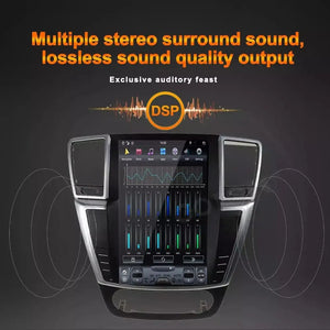 12.1" Qualcomm For Mercedes Benz ML GL W166 X166 2012-2015 Car Radio Stereo Carplay Upgrade Tesla Style Screen Android Auto GPS Navigation Multimedia Player Carputech