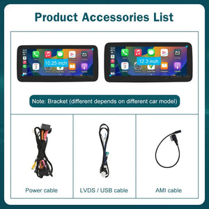 For Mercedes-Benz C Class W204 S204 2007-2015 12.3inch 1920*720 Linux Wireless Apple CarPlay Android Auto Multimedia Display Touch Screen Carputech