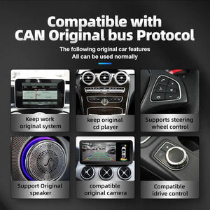 12.3 " Android Car Multimedia Player For Mercedes A CLA GLA W176 C117 X156 WIFI SIM 8 Core 1920*720 Carplay GPS Navi Stereo Radio Carputech