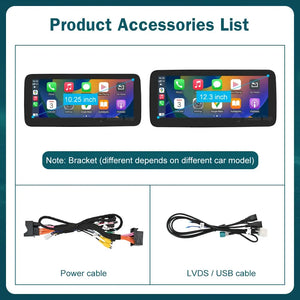 For Mercedes-Benz A B CLA GLA Class W176 W246 2012-2019 12.3inch Wireless Apple CarPlay Android Auto Multimedia Linux Display Screen Carputech