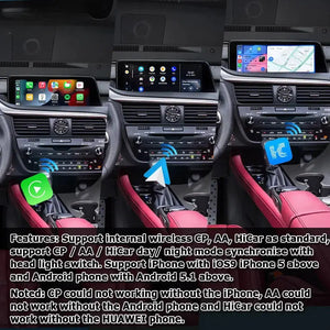 12.3 Inches for Lexus RX RX350 RX450h RX200t 2016-2021 Car Radio Multimedia Player Wireless CarPlay Android Auto Upgrade Android Touch Screen Carputech