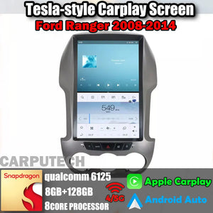12.1" For Ford Ranger 2008-2014 Car Radio Headunit Stereo Carplay Upgrade Tesla Style Screen Android Auto GPS Navigation Multimedia Player Carputech