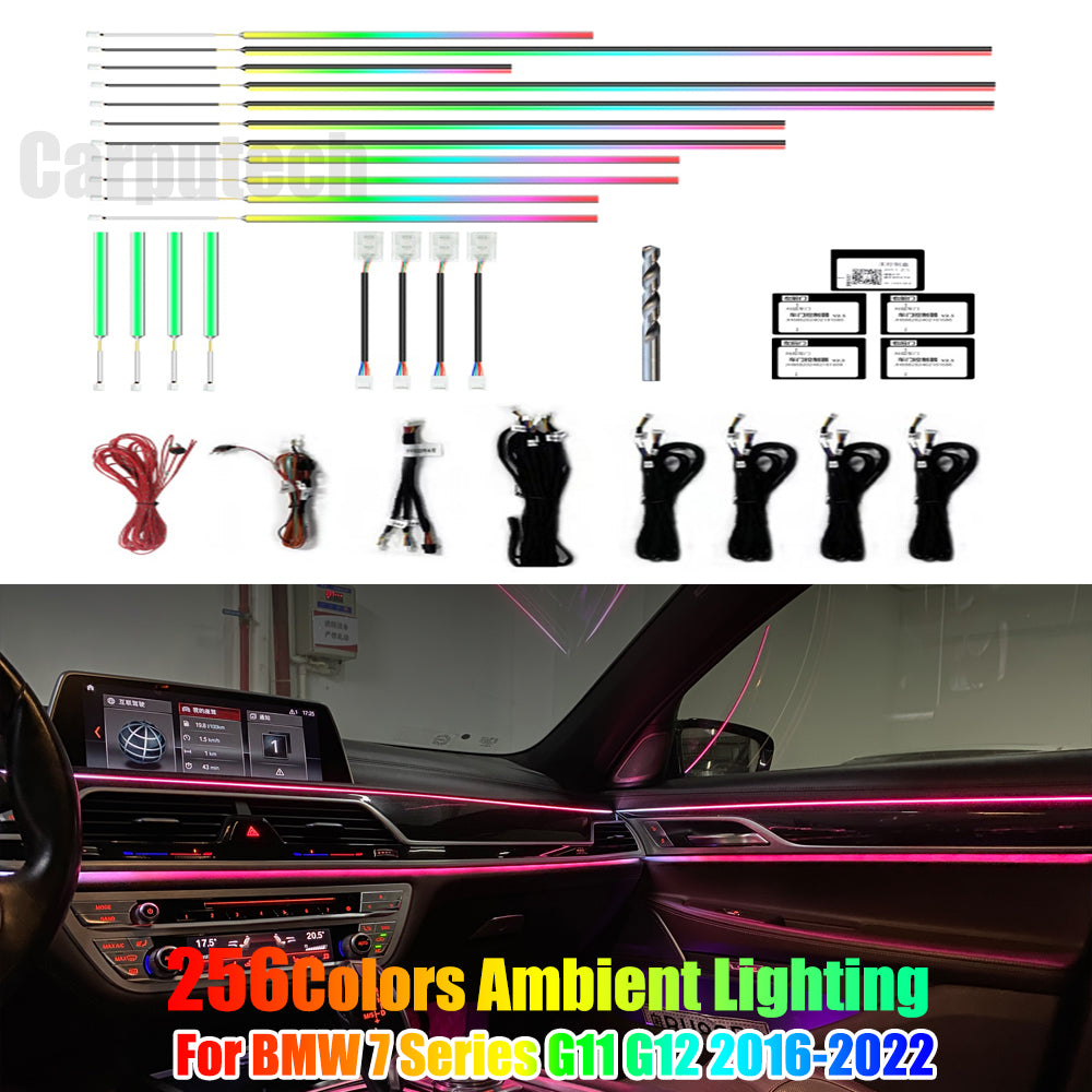 Symphony LED Car Interior Ambient Lighting for BMW 7 Series G11 G12 2015-2023 Atmosphere Strip Accessories Upgrade Carputech