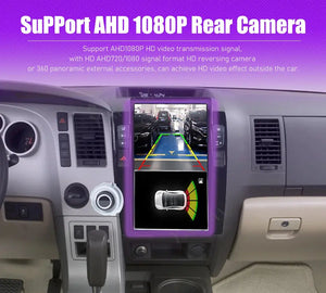 13.6" Qualcomm For Toyota Sequoia 2007-2018 Car Radio Stereo Carplay Upgrade Tesla Style Screen Android Auto GPS Navigation Multimedia Player Carputech