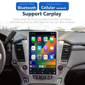14.4" Qualcomm For GMC Yukon/ Chevrolet Suburban/Tahoe 2014-2020 Car Radio Stereo Carplay Upgrade Tesla Style Screen Android Auto GPS Navigation Multimedia Player Carputech
