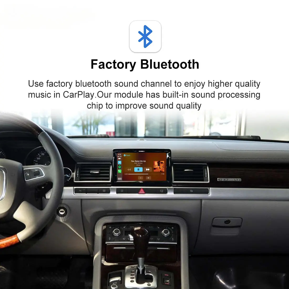 Carputeh Apple CarPlay Wireless For Audi MMI 2G A4 A5 A6 A7 A8 Q5 Q7 2005-2010 Android Auto Carplay Module Decoder Box Netflix Carputech