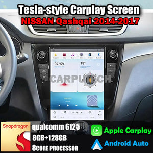 12.1" For NISSAN Qashqai 2014-2017 Car Radio Headunit Stereo Carplay Upgrade Tesla Style Screen Android Auto GPS Navigation Multimedia Player Carputech