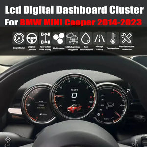 LCD Digital Dashboard Cluster For BMW MINI Cooper 2014-2023 Car Panel Speedometer Virtual Cockpit - Carputech