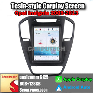 10.4" For Opel Insignia 2009-2013 Car Radio Headunit Stereo Carplay Upgrade Tesla Style Screen Android Auto GPS Navigation Multimedia Player Carputech
