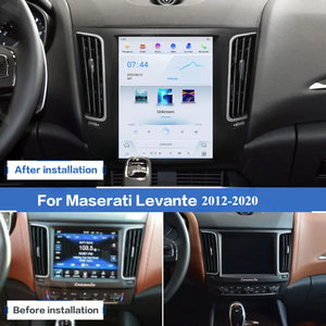 12.1" Qualcomm For Maserati Levante 2012-2020 Car Radio Stereo Carplay Upgrade Tesla Style Screen Android Auto GPS Navigation Multimedia Player Carputech