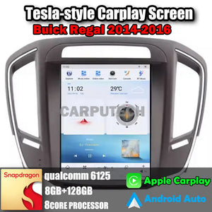 10.4" For Buick Regal 2014-2016 Car Radio Headunit Stereo Carplay Upgrade Tesla Style Screen Android Auto GPS Navigation Multimedia Player Carputech