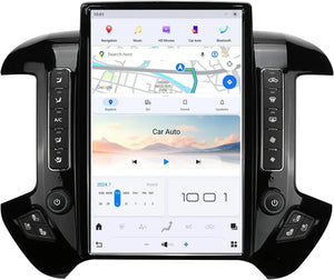 14.4" Qualcomm For Chevrolet Silverado/ GMC Sierra 2014-2018 Car Radio Stereo Carplay Upgrade Tesla Style Screen Android Auto GPS Navigation Multimedia Player Carputech