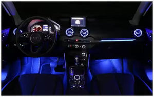 Upgrade 256 Colors Symphony or RGB Led Car Interior Ambient Lighting Decoration for Audi Q2 2019-2024 Atmosphere Strip Accessories Carputech