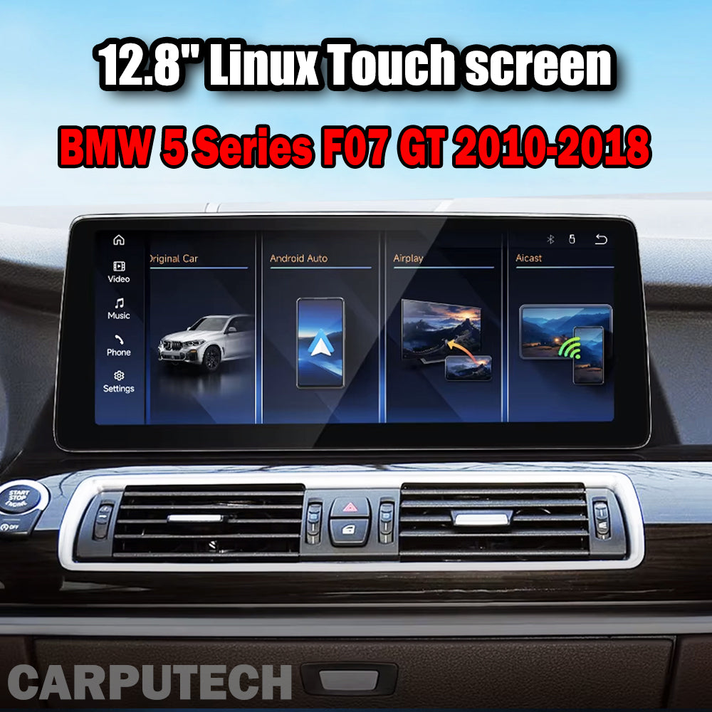 12.8 inch For BMW 5 Series F07 GT 2010-2018 CIC NBT Linux Infotainment Navigation System Car Multimedia Touch Screen Head Unit Car Radio GPS