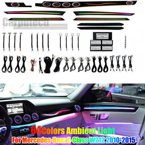 For Mercedes-Benz E-Class W212 2010-2015 64 colors Galaxy Symphony Ambient Lighting Carputech
