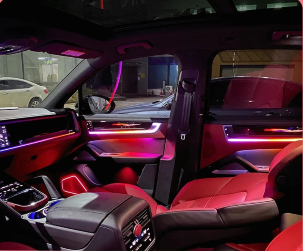 Dynamic Ambient Lighting for Porsche Cayenne 2024-2025 Interior Decoration Symphony LED Lighting Trim Accessories Carputech
