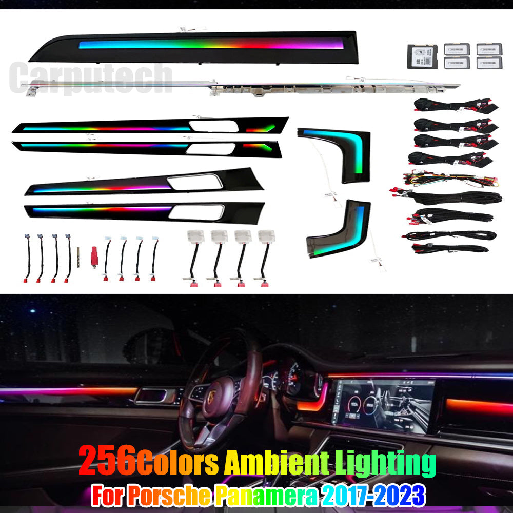 Upgrade Symphony LED Car Interior Ambient Light for Porsche Panamera 2017-2023 Atmosphere Strip Decoration Accessories Carputech