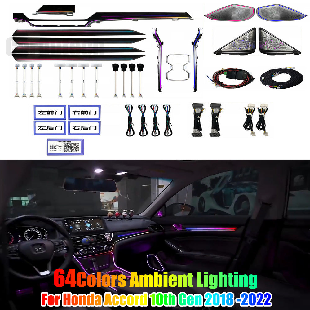 Symphony Dynamic Ambient Lighting for Honda Accord 10th Gen 2018 -2022 Interior LED Lighting Upgrade Trim Accessories