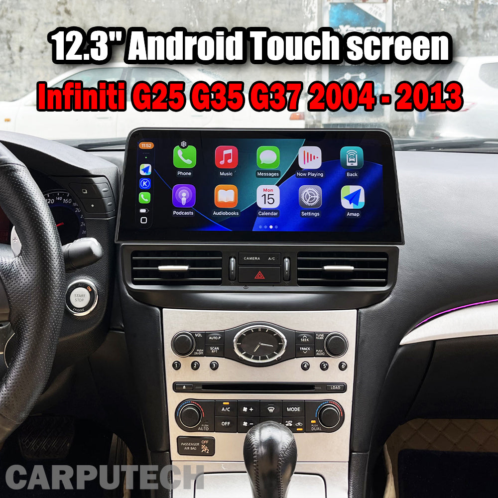 12.3'' For Infiniti G25 G35 G37 2004 - 2013 Android Screen Infotainment Navigation System Car Multimedia Touch Screen Head Unit Car Radio GPS