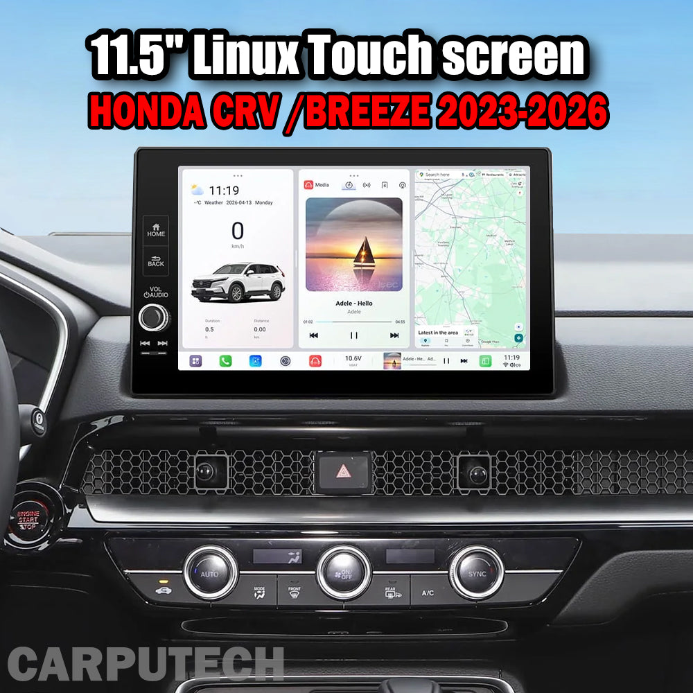11.5'' For HONDA CRV /BREEZE 2023 - 2026 Android Screen Infotainment Navigation System Car Multimedia Touch Screen Head Unit Car Radio GPS