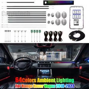 Dynamic Ambient Lighting for Range Rover Vogue 2018-2022 Interior LED Lighting Upgrade Accessories Carputech