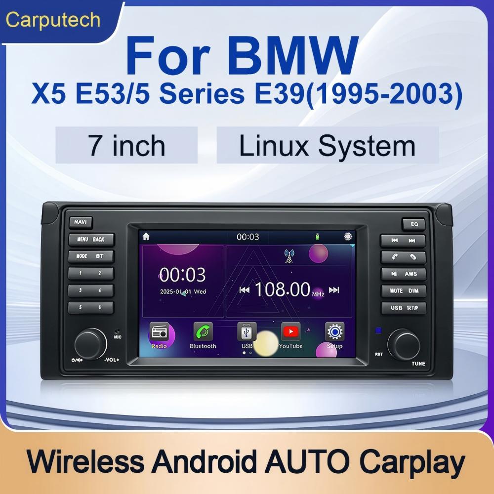 7 inch For BMW X5 E53 / 5 Series E39 1995-2003 Linux Infotainment Navigation System Car Multimedia Touch Screen Head Unit Car Radio GPS