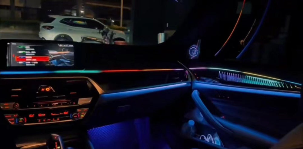 Upgrade 256 colors Symphony LED Car Interior Ambient Lighting For BMW 5 Series G30 G38 2018-2023 Atmosphere Strip Accessories Carputech