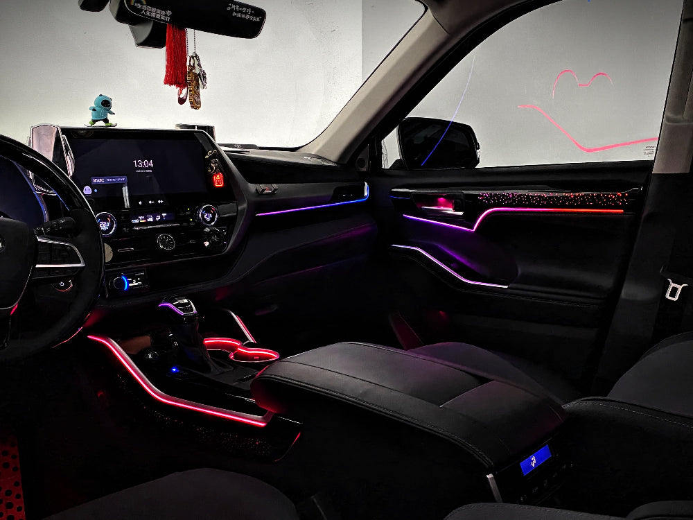 Upgrade Led Car Interior Ambient Lighting for Toyota Highlander / Kluger 2021-2024 Trim Decoration Accessories