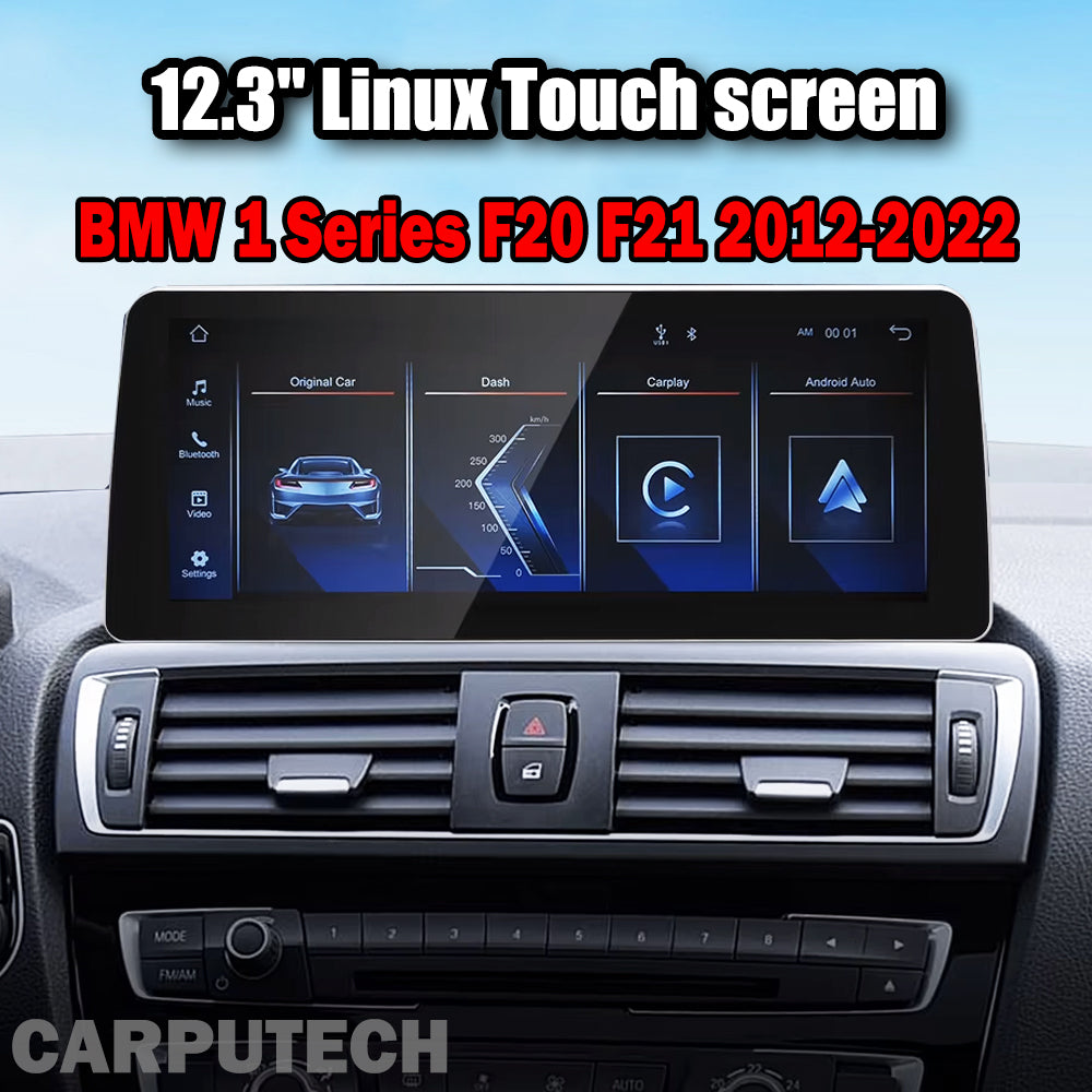 10.25" / 12.3" Linux CarPlay Android Auto Screen for BMW 1 Series F20 F21 2012–2022 | 3s Fast Boot