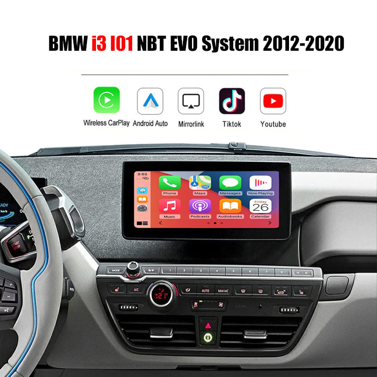 Wireless CarPlay Android Auto Module for BMW i3 I01 NBT EVO System 2012-2020 with Mirror Link AirPlay Car Play Functions