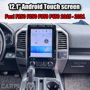 12.1 inch Android For Ford F150 F250 F350 F450 2015 - 2021 Tesla Style Car Radio GPS Navigation Multimedia Player Tape Headunit HD Carputech