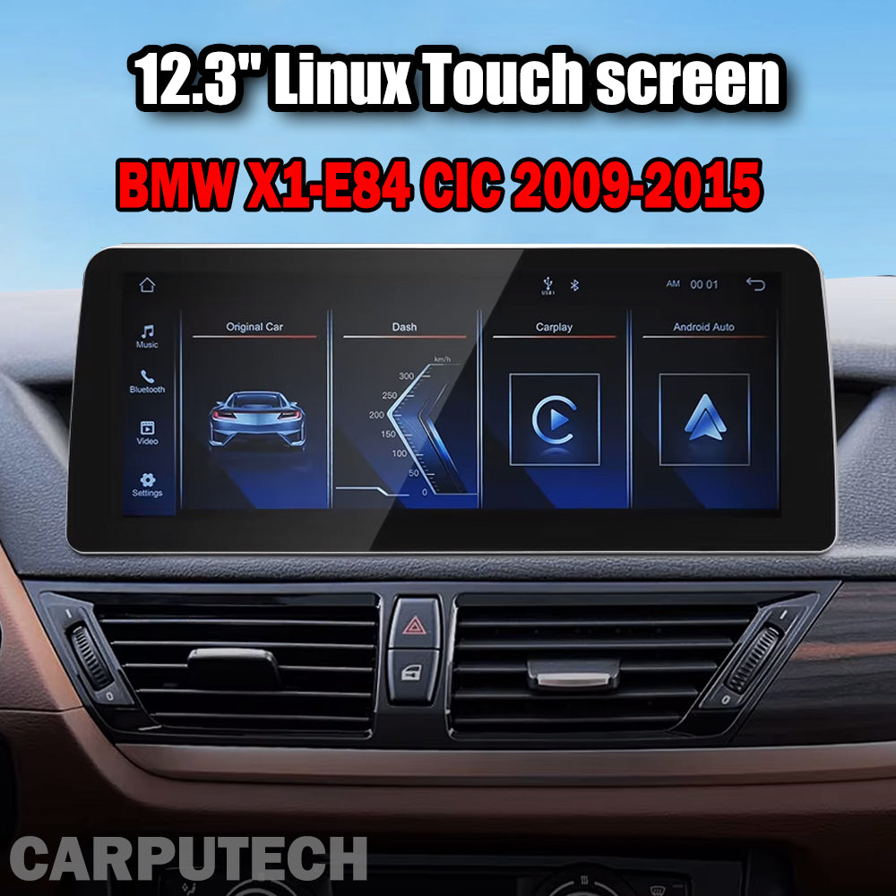 12.3 inch For BMW X1 E84 2009-2015 CIC Linux Infotainment Navigation System Car Multimedia Touch Screen Head Unit Car Radio GPS