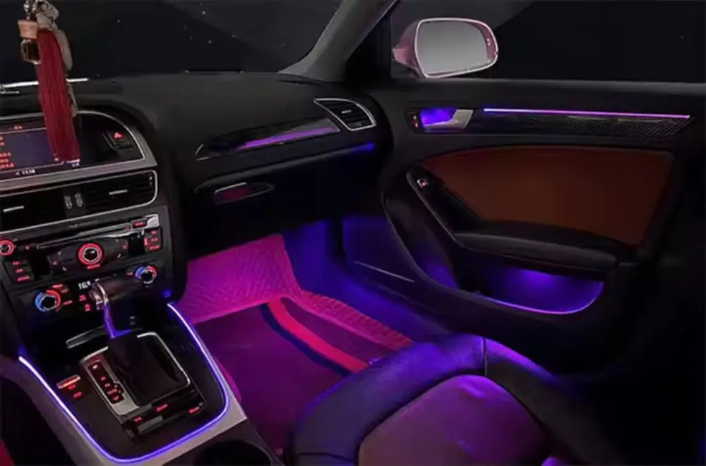 64 Colors Dynamic Ambient Light for Audi A4 B8 2009 - 2016 Interior LED Lighting Accessories Upgrade Atmosphere Light Carputech