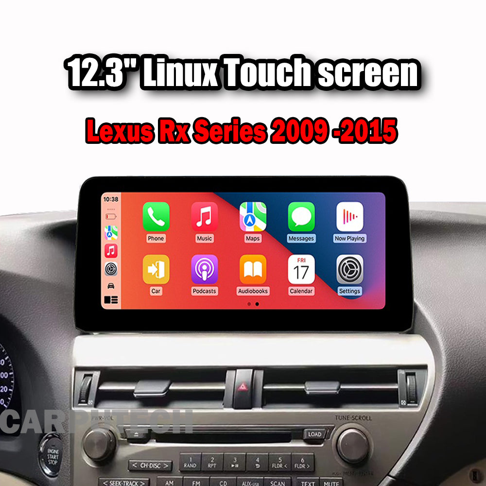 12.3 inch For Lexus RX 2009-2015 Linux Infotainment Navigation System Car Multimedia Touch Screen Head Unit Car Radio GPS