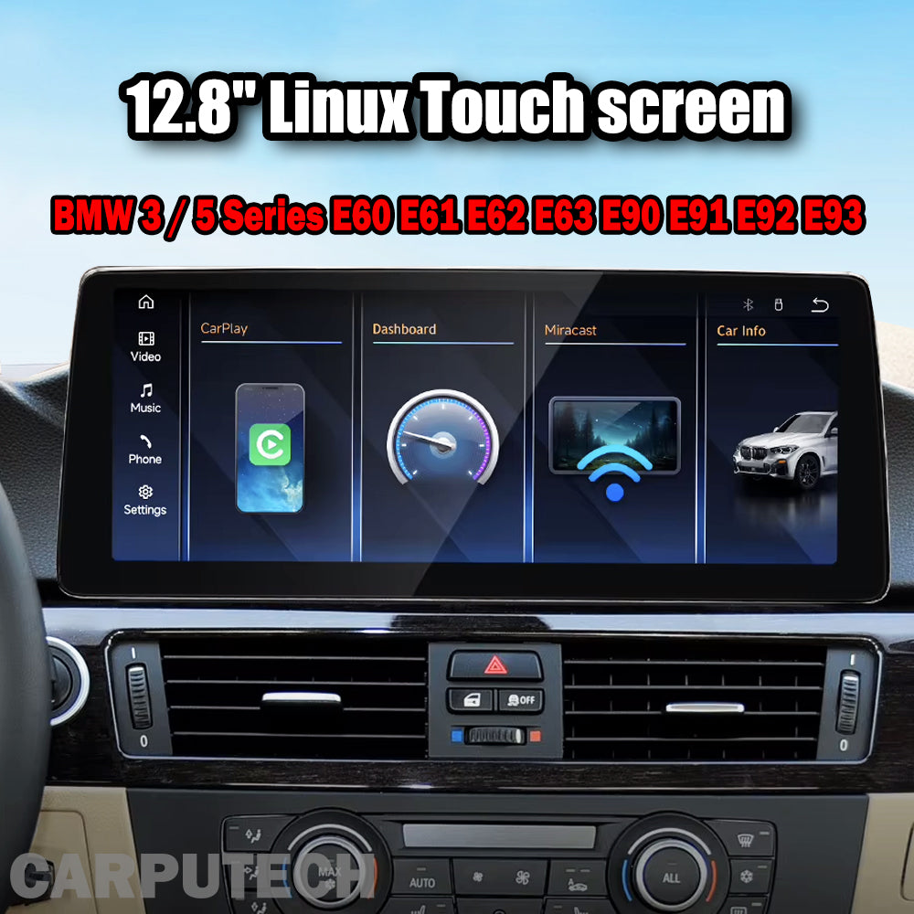 12.8 inch For BMW 3 / 5 Series E60 E61 E62 E63 E90 E91 E92 E93 CCC CIC Linux Infotainment Navigation System Car Multimedia Touch Screen Head Unit Car Radio GPS