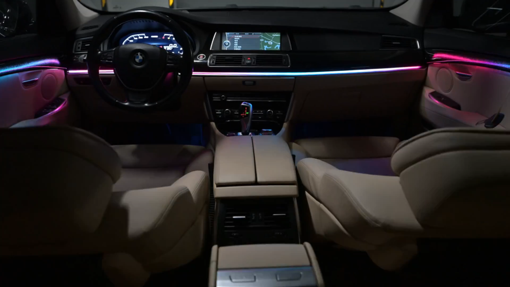 For BMW 5 Series GT F07 2010-2017 64 Color Symphony Car Interior Ambient Lighting Trim Decoration Accessories