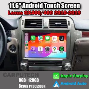 11.6 inch For Lexus GX400/460 2010-2019 Car Radio Multimedia Player Wireless CarPlay Android Auto Upgrade Android Touch Screen Carputech